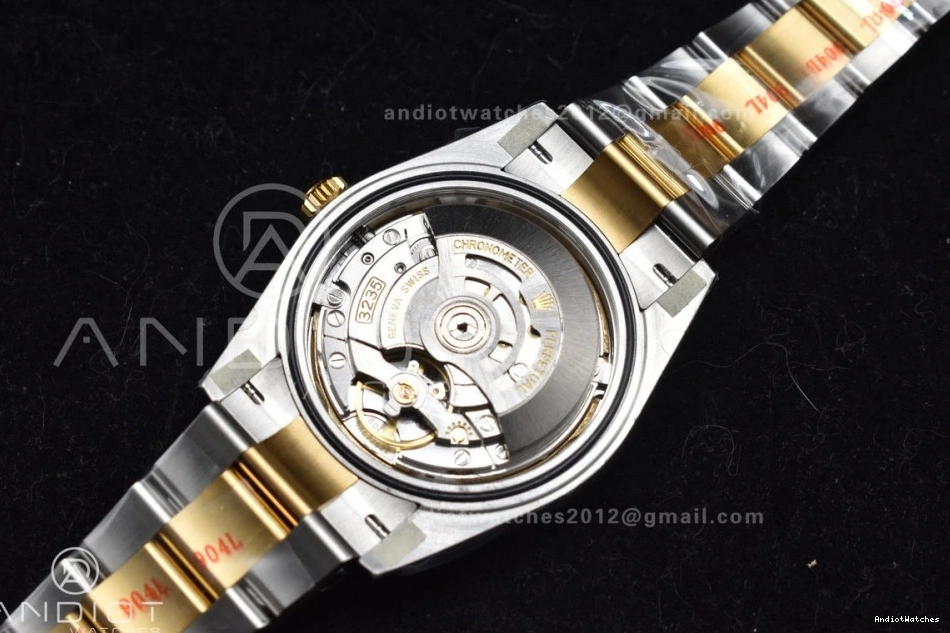 126333 YG 904L Oyster DateJust SS YG Steel Dial 41 Textured Edition Best Clean Sleek 608 VR 1:1 on Bracelet 0713